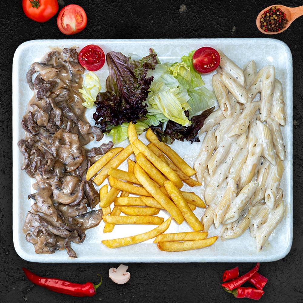 Kremalı Mantarlı Et